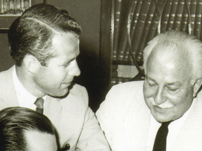 Reginald Hachè with Arthur Fiedler